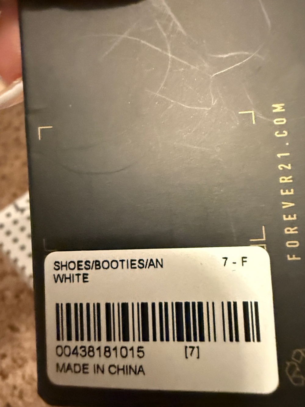 Forever 21 Cream Chelsea Boots with Black Lug Sole - Picture 4 of 4